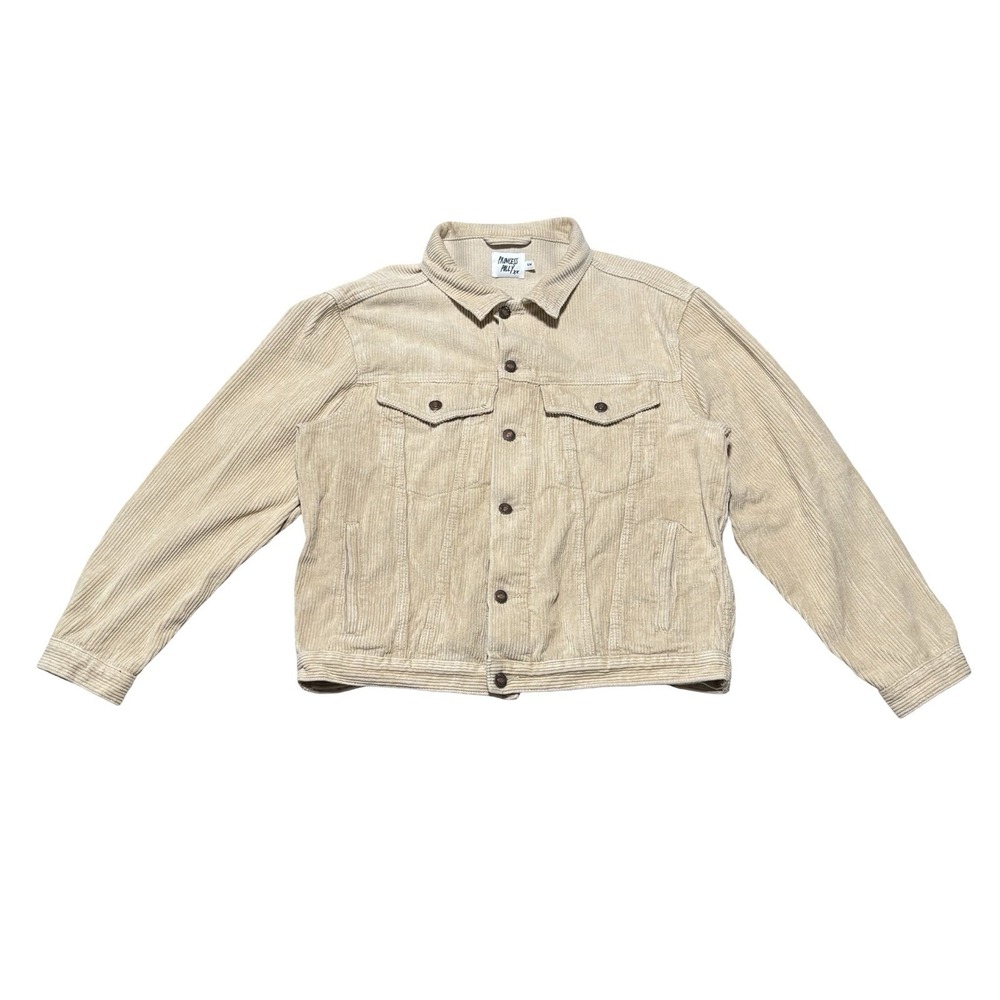 Princess Polly Women's Corduroy Jacket Beige *STAINED* Size S/M 24 x 24